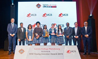 Loreto College Mahebourg wins 1st Prize of SEMYIA 2019 {760 students from 85 colleges}
