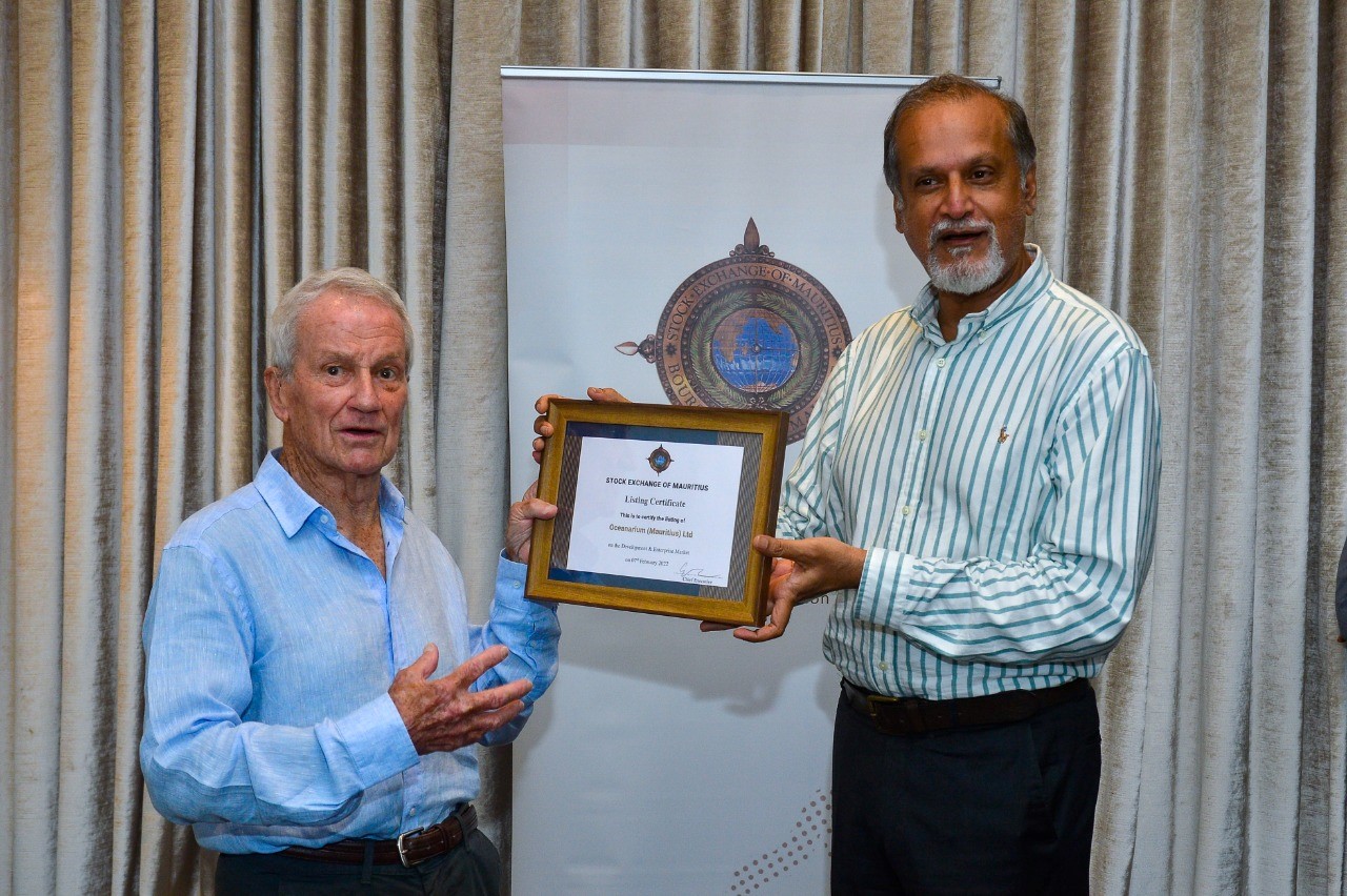  SEM welcomes the listing of Oceanarium (Mauritius) Ltd on the DEM
