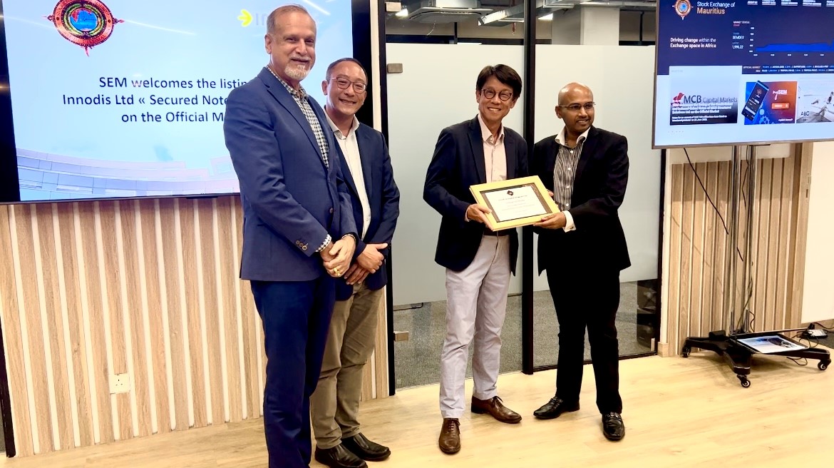   SEM welcomes the listing on the Official Market, of Fixed Rate Notes for an amount of MUR 200 million issued by Innodis Ltd